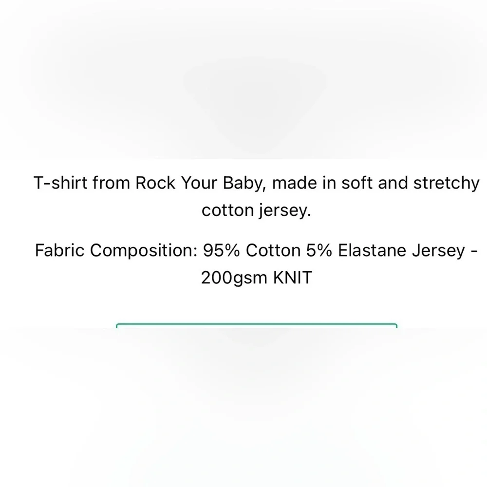 Rock Your Baby white tee